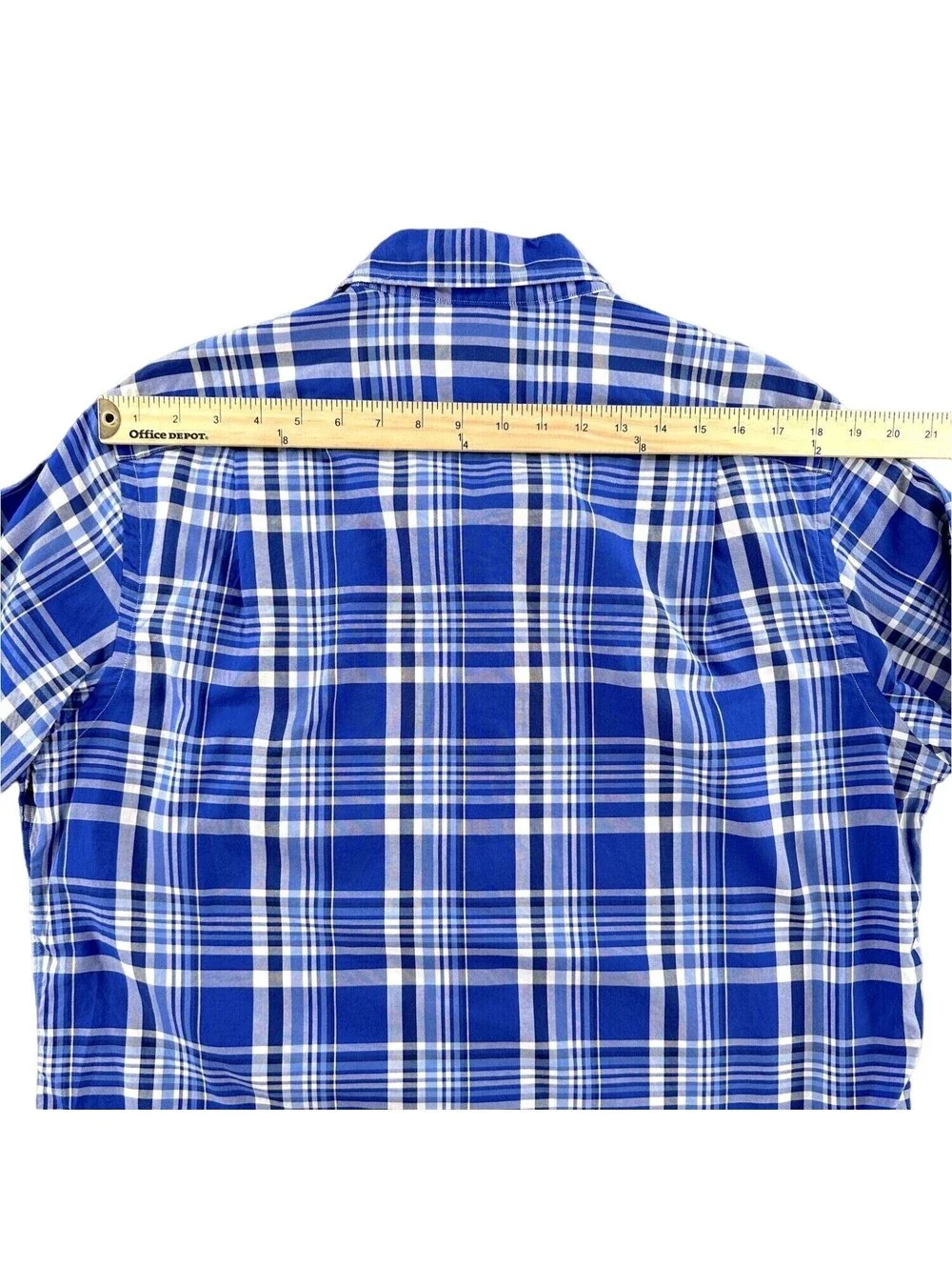 Polo Ralph Lauren Blue Plaid Luxury Oxford Shirt Large